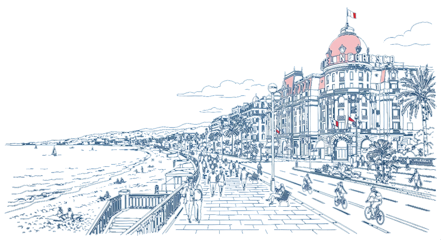 Illustration de la Promenade des Anglais à Nice